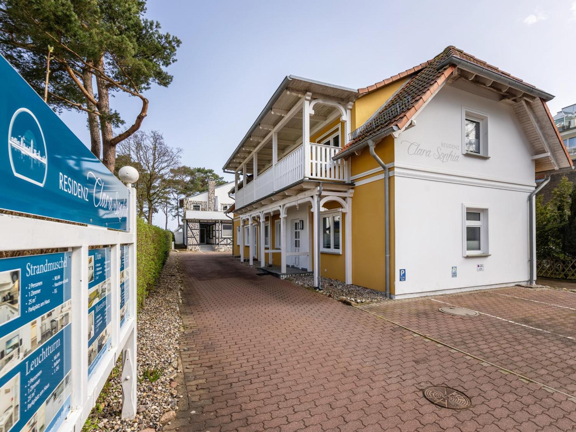 Ferienwohnung Meeresrauschen In Der Residenz Clara Sophia Ostseebad Ostseebad Binz Exterior foto